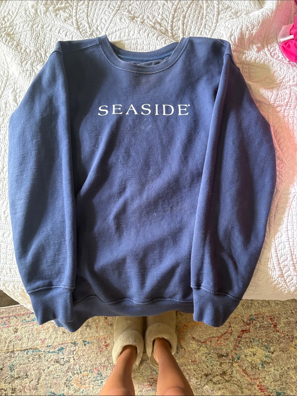 Seaside Navy Crew Sweatshirt by SEASIDE